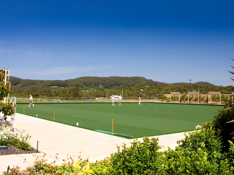 RetireAustralia Forresters Beach Retirement Village Central Coast bowls green lawn bowls retire sport fun