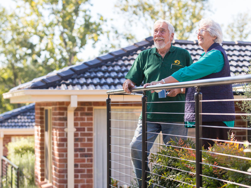 RetireAustralia Newling Gardens Retirement Village Armidale residents independent living villa home gardens relaxing