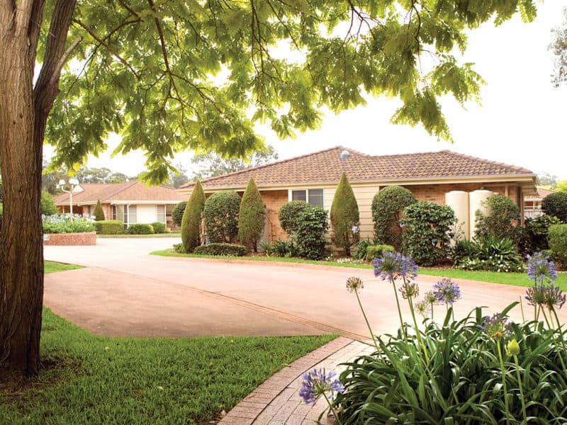 RetireAustralia Tarragal Glen Retirement Village Erina New South Wales street streetscape independent living villas units gardens homes luxury community