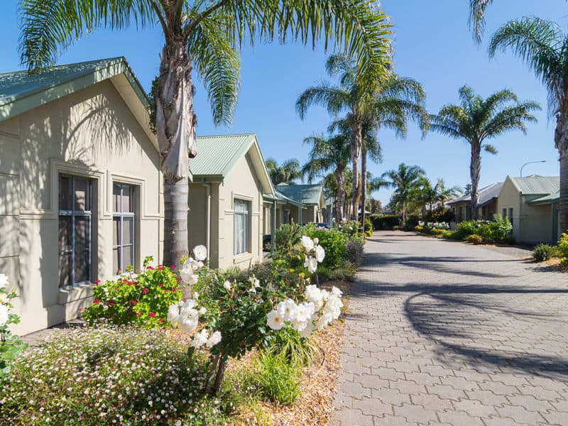 RetireAustralia Wisteria Grove Retirement Village Broadview Adelaide South Australia street streetscape independent living units care apartments gardens community