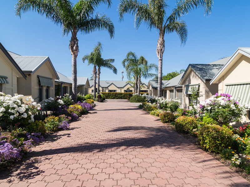 RetireAustralia Wisteria Grove Retirement Village Broadview Adelaide South Australia street streetscape independent living units gardens community