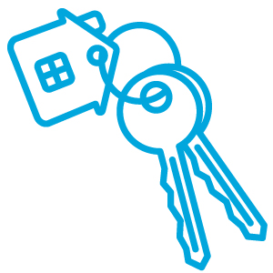 keys on keychain icon